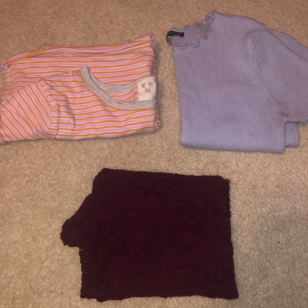 Brandy Melville crop tee shirts bundle